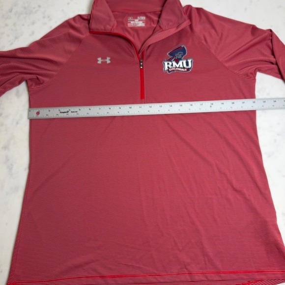 Under Armour RMU Colonials 1/4 Zip Pullover Mens XL Red HeatGear NCAA - Picture 5 of 7